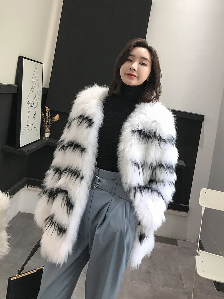 Automne Manteaux De Coréenne Femmes Veste Vêtements My1100 White Hiver 2018 Fourrure D'hiver Chaud Long Femme Réel Renard Vintage Manteau FBwx7pCwPq