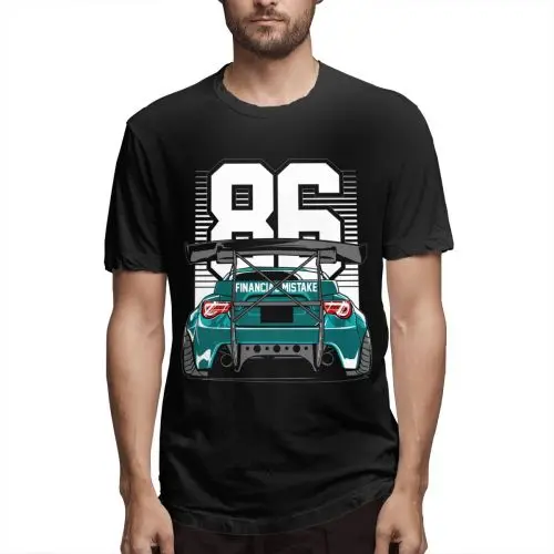 Потрясающий Toyota GT86 Rocket Bunny человек популярная уличная GTR Skyline футболка с машинкой S