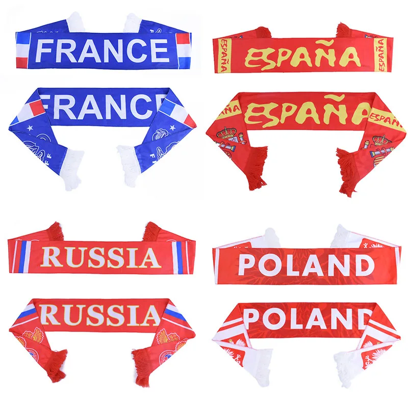 football fans Scarf Soccer Fan Scarf Countries team Scarf 32 countries