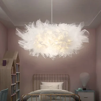 

Modern LED Hanging Lamp Nordic Pendant Light Fixtures Bedroom Cafe Livin Romm Pending Lighting Creative Yarn Luminaire Suspendu