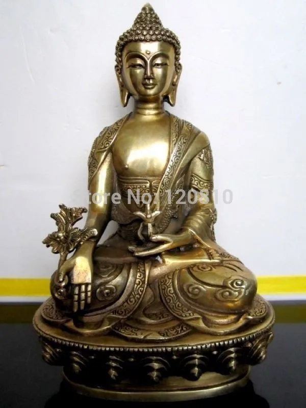 

Tibetan Buddhist Medicine buddha bronze statue