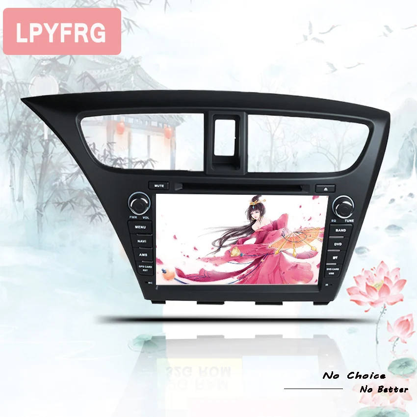 Автомобильный DVD проигрыватель на Android 8 1 для Civic Hatchback 2013 2014 2015 Автомобильное CD