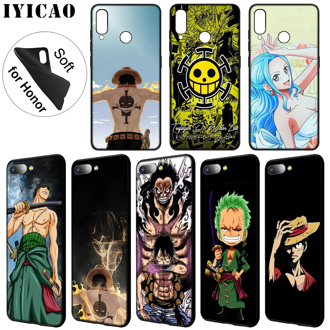 Мягкий силиконовый чехол IYICAO для Huawei Y9 Y7 Y6 Prime 2019 Honor 20 8C 8X 8 9 9X 10 Lite 7C 7X 7A Pro |