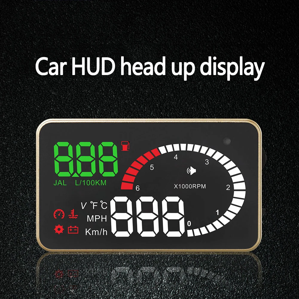

Car Hud OBD2 Auto Head Up Display Car Projector GPS Speedometer OBD2 Display Projection On Windshield Voltage Alarm Car Screen