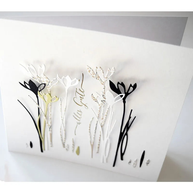 

Crocus Flowers Bud Metal Cutting Dies for DIY Scrapbooking Decorative Crafts Embossing Paper Cards Making New 2019 Template