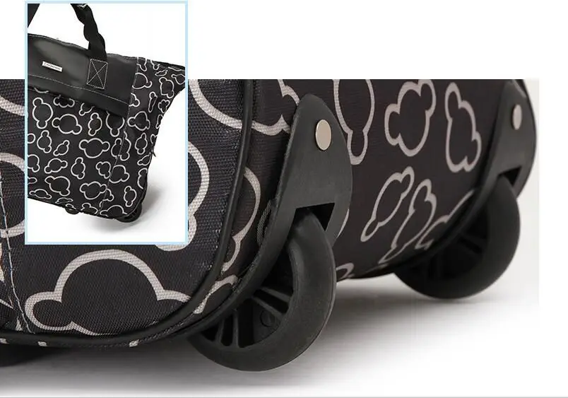 Индивидуальные Поездки Водонепроницаемый Чемодан Толстые Стиль Rolling чемодан на колесиках Для женщин и Для мужчин дорожные сумки чемодан+ колеса