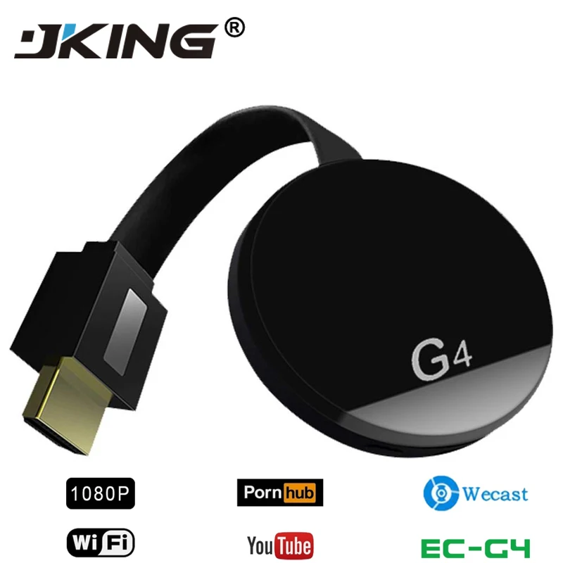 

HDMI Wireless Display Wecast G4 for Android iOS YouTube Google Chrome Airplay Support 4G Cellular Data Casting Media Streamer