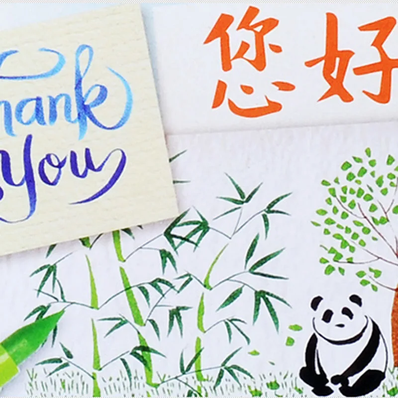 Акварельные маркеры Faber Castell Aquarell каллиграфическая ручка с мягким наконечником