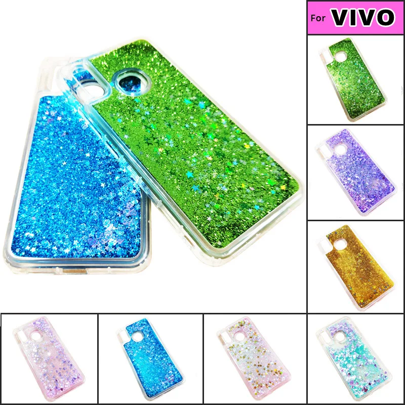 

For VIVO V7 V9 V11 Pro Case TPFIX Glitter Dynamic Quicksand Liquid Cover For vivo Y71 Y75 Y79 Y85 Y91 Y93 Y95 Y97 TPU Soft Coque