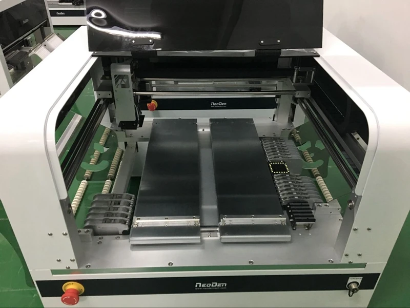 NeoDen4 pick and place machine without rail 31 tape reel feeder vision system built in pump vibration | Инструменты