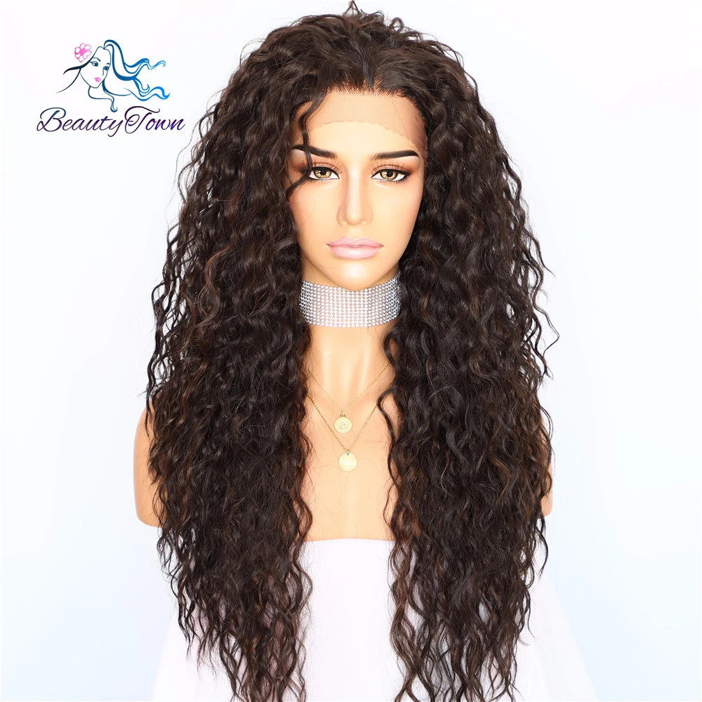 BeautyTown Kinky Curly Type Kanekalon Heat Resistant Hair Black