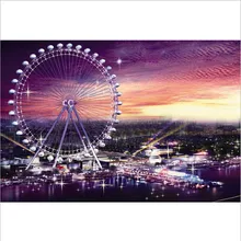 hpt-продажи головоломки 1000 шт. пейзаж для взрослых Обувь для девочек высокое колесо обозрения белый Бумага карты 1.8 мм Толщина