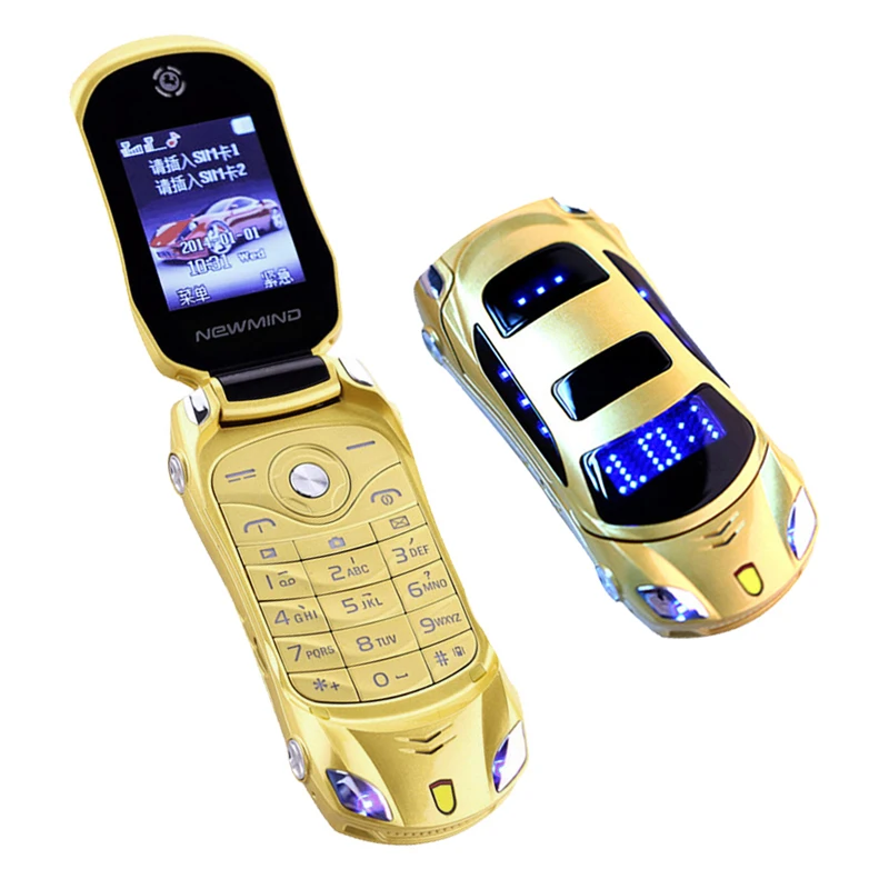 Buy Super Sports Car Flip Phone!English+Russian