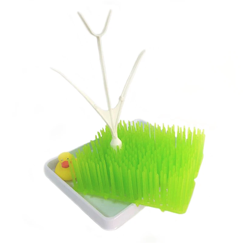 Baby Bottle Drier Grass Shape Toddler Pacifier Cleaning Drying Rack Shelf Newborn Nipple Milk Kettle Water Collect Groove BB3100 (6)