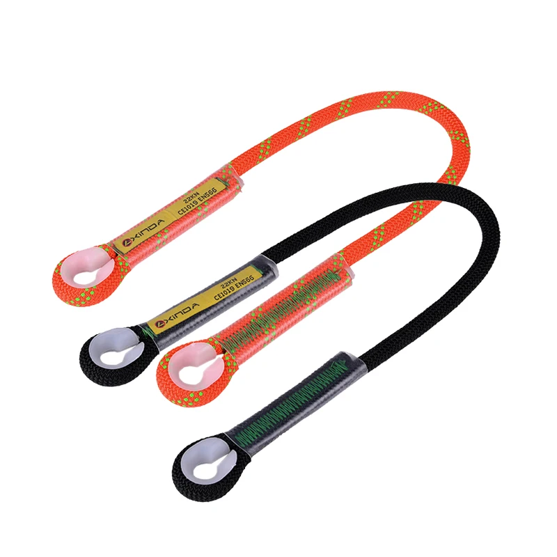 

Safety Rock Climbing Equipment 10.5mm Dynamic Lanyard Safety Harness Rock Climbing Safety Rope Fall Protection Climbing Tool