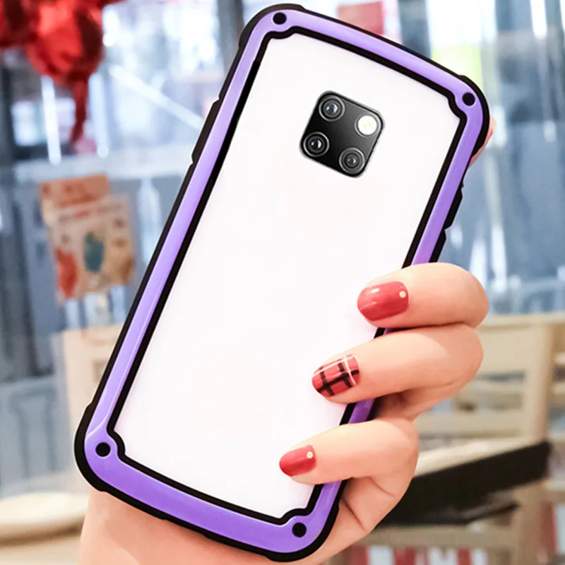 

Luxury Armor Shockproof Phone Case For Huawei P20 P30 Pro Mate 20 Pro Soft Cover For Huawei P Smart 2019 P20 Lite Bumper Case