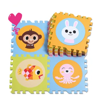 

18pcs with fence baby play puzzle eva foam mat,pad floor for baby games 30*30*1.3cm baby toy
