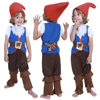 

European American Christmas Elf Santa Claus Costume for Kids Boys Girls New Year's Matching Outfit Suit Children Cosplay Clothes
