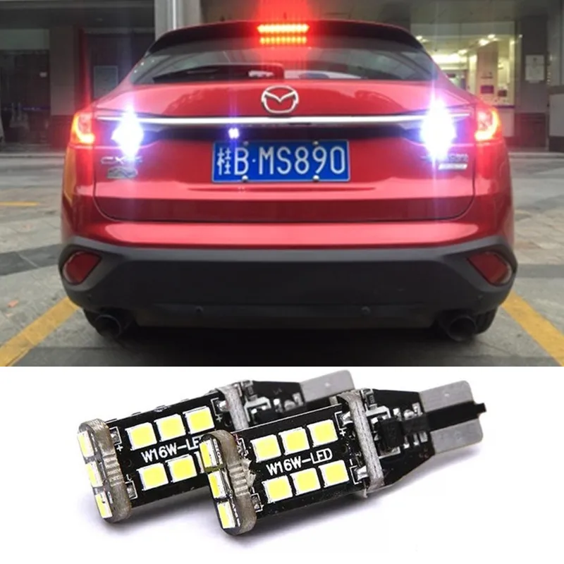 

2Pcs T15 921 912 W16W 15 LED Car Reverse Light No Error Backup Lights For Mazda 6 8 CX-3 CX3 CX-5 CX5 8 CX 5 M8 RX8 M5