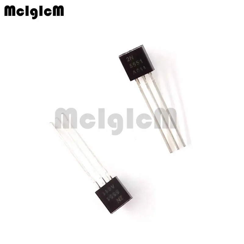 MCIGICM 100 шт 2N5551 TO-92 NPN универсальный усилитель 0.6A 160V NPN