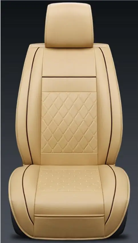Автомобильный Дорожный Кожаный чехол для сиденья, четыре сезона, универсальные автомобильные чехлы для сидений для автомобилей mazda 3 6 toyota RAV4 hyundai volvo ford - Название цвета: 1pc Standard Edition