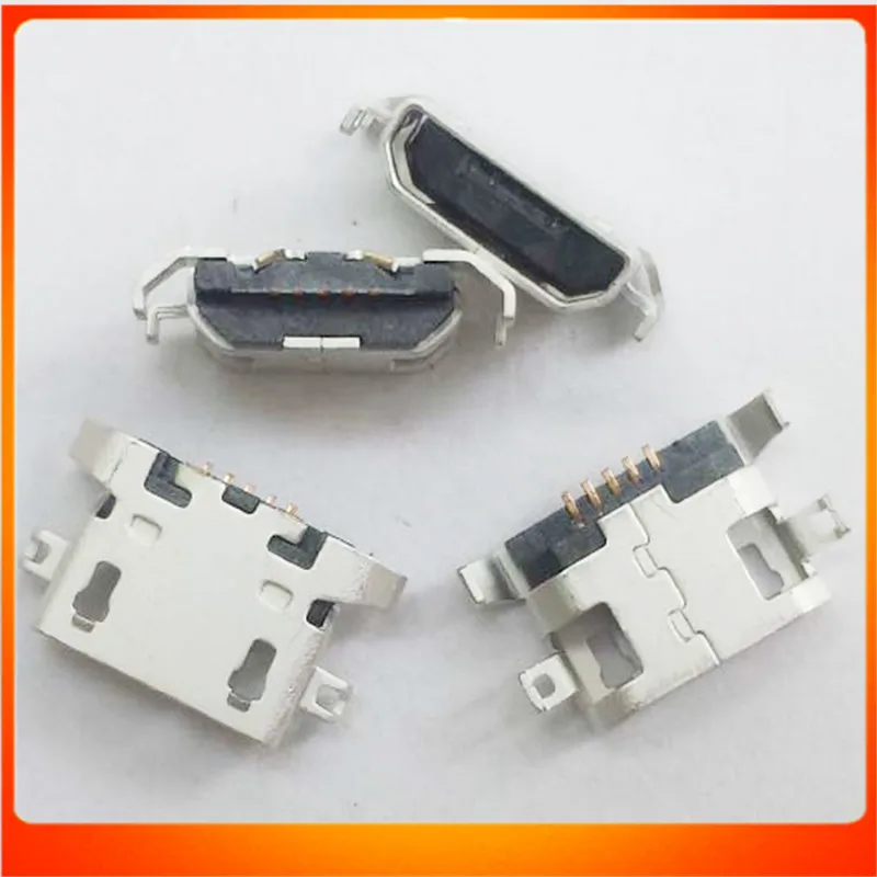 100pcs New Micro USB Jack 5P Female Socket phone charging port for Lenovo S650 S820 S658T A830 A850 A820T A380T Free Shipping | Мобильные