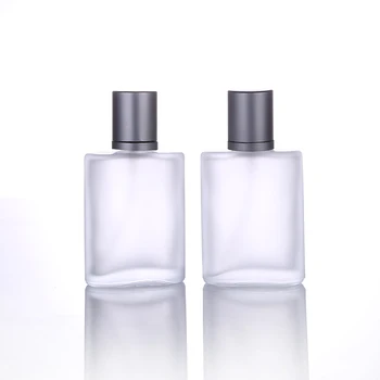 

Jxcaih 1Pcs 30ml Flat-Top Frosted Translucent Glass Spray Perfume Bottle Can Fill The Empty Cosmetic Container