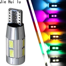 1Pcs W5W 10 led 5630 5730 SMD Projector Lens Marker Light Lamp Bulb auto Clearance tail Lights T10 CAR Wedge