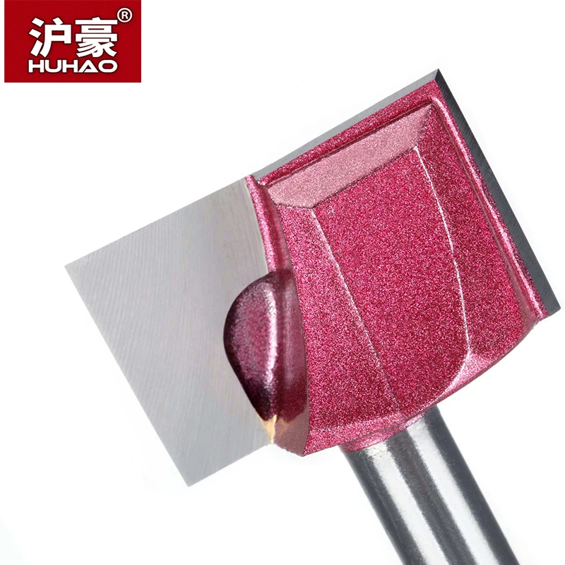 HUHAO 1pc 8mm Cleaning bottom Engraving Bit solid carbide router bit Woodworking Tools CNC milling