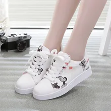 2016 fashion Women PU Leather Shoes Classic low/high style flat shoes brand Casual shoes