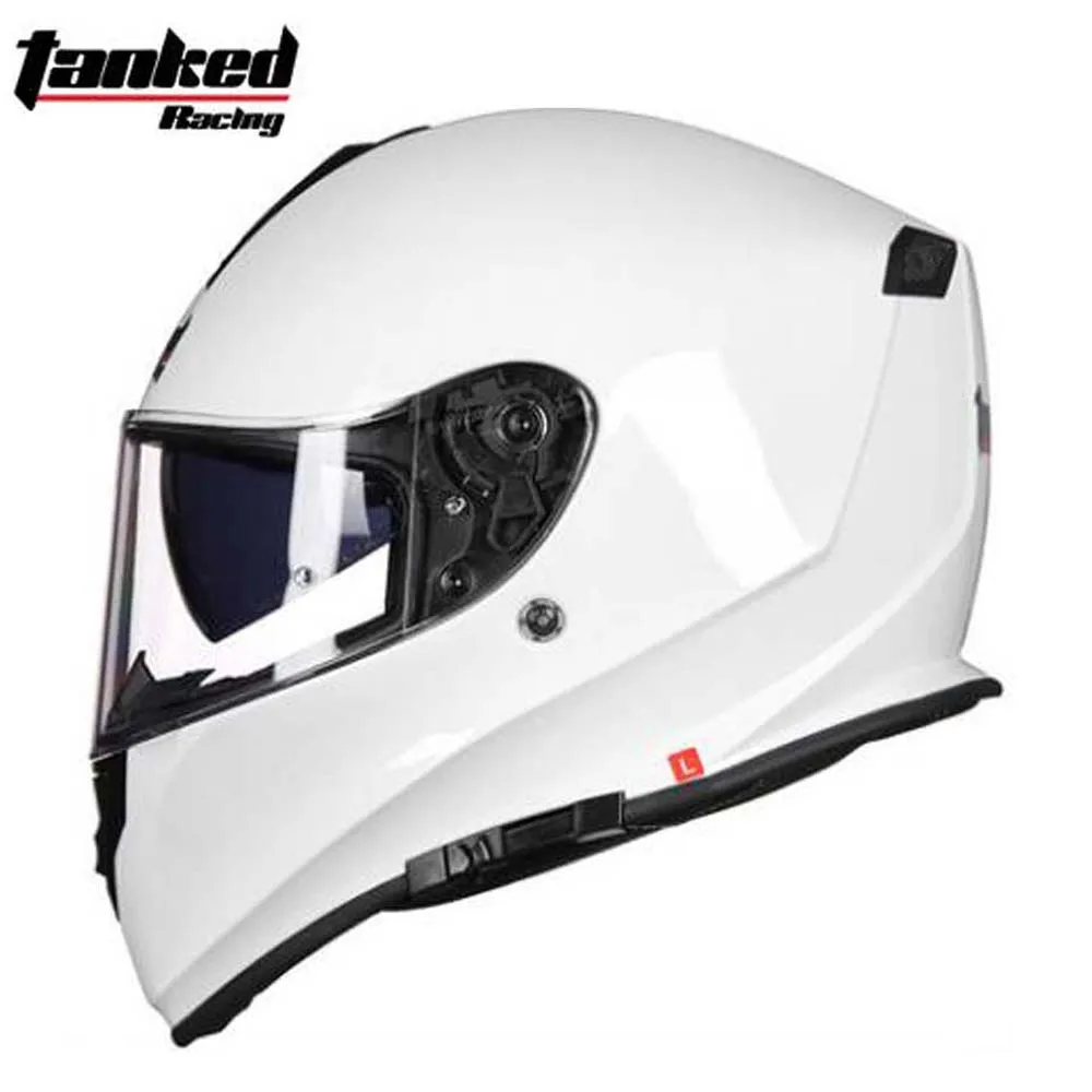 

2018 New Men/women Tanked Full Face Motorcycle Helmets ECE Certificate Double Lens Motocross Moto Helmet Electric safety helmet