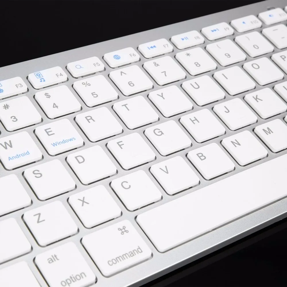 Горячая Распродажа супер тонкая беспроводная Bluetooth клавиатура для Air ipad Mini Mac компьютера PC Macbook peomotion