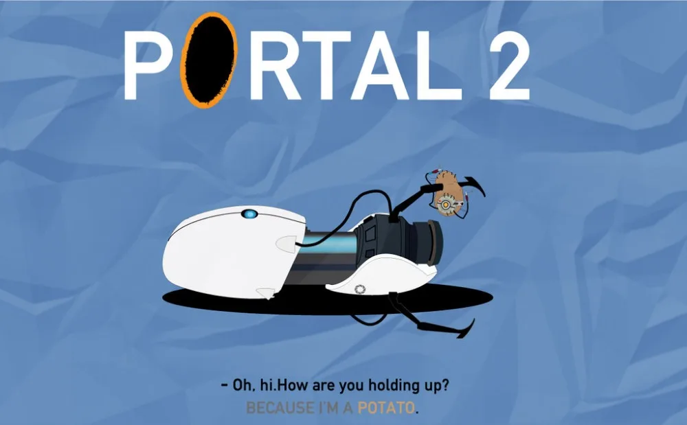 

Portal 2 Minimalism Surrealism Movie Vintage Retro Canvas Painting Poster DIY Wall Home Bar Posters Home Decor Gift