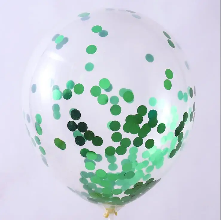 10 шт./партия прозрачные воздушные шары Золотая Звезда конфетти из фольги прозрачный шарик для дня рождения Baby Shower Свадебные украшения - Цвет: dot green