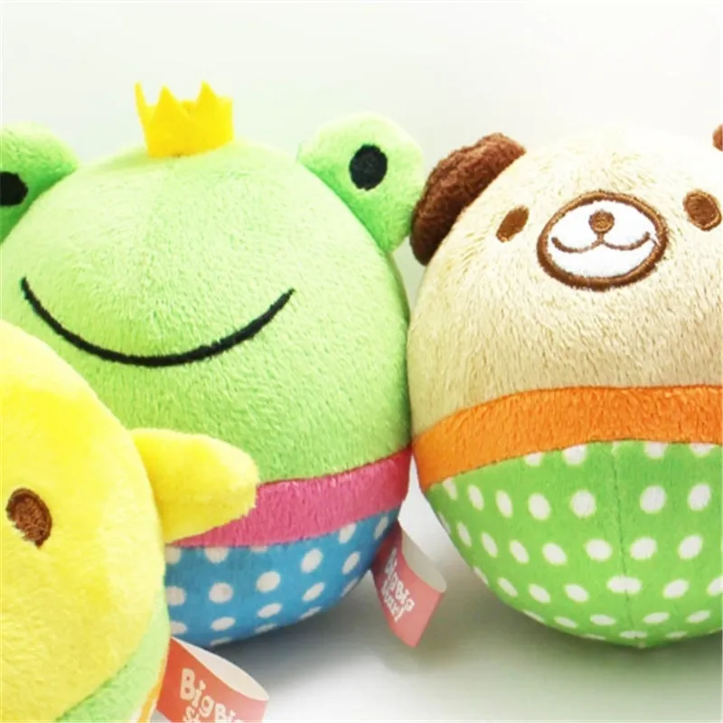 

ZHPZPET Popular Pet Dog Cat Funny Fleece Durability Plush Dog Toys Squeak Chew Sound Toy Fit for All Pets Duck Pig Plush Toys
