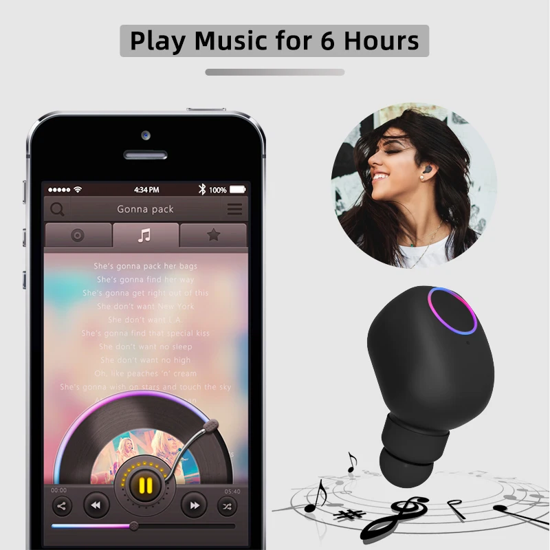TWS Bluetooth 5 0 Earphones 2200mAh Charging Box Wireless Headphone 9D Stereo Sports Waterproof Earbuds Headsets With Microphone