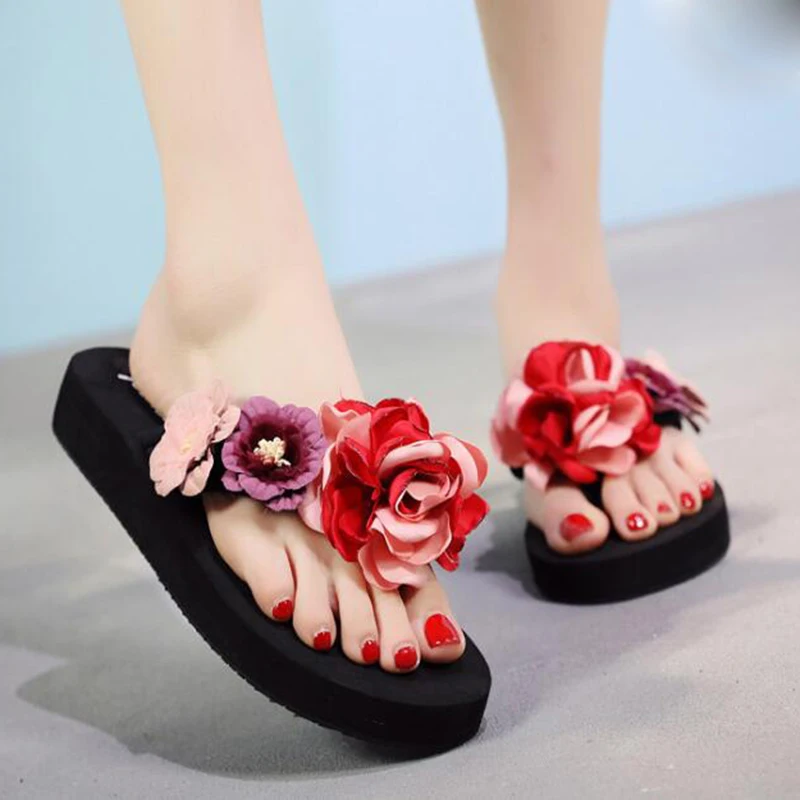 thick flip flops for womens