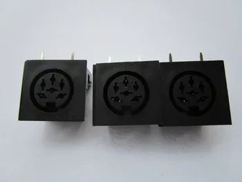 

100 Pcs S Terminal DIN Jack 8 Pin Circular Jack Female PCB Mount Connector