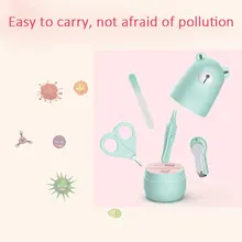 Детский маникюрный набор ногтей Маникюрный Инструмент полезный чистый цвет набор Уход за медведем