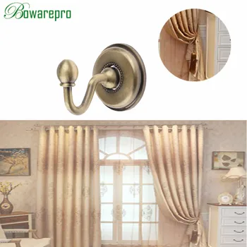 

bowarepro 2pcs Hooks Curtain Tieback Europe Tassel Hook Window Curtain Drapery Tiebacks Door Wall Hat Hooks Holder Hanger Decor