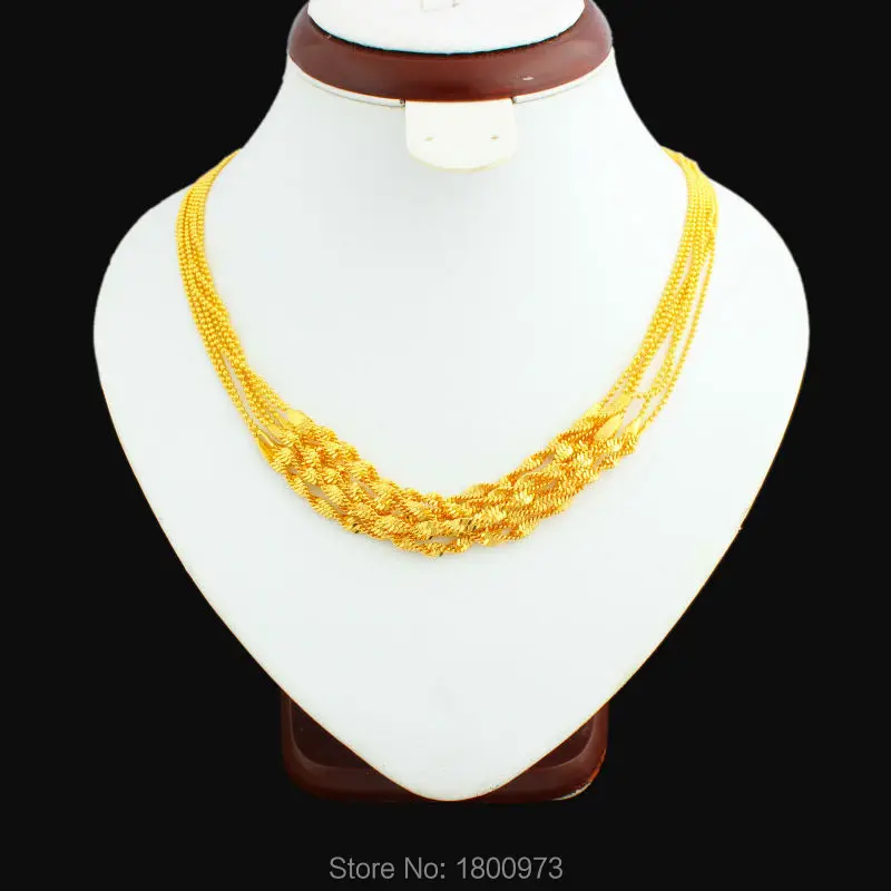 Adixyn Newest Personality Ethiopian Desigh Chain Gold Color Necklace