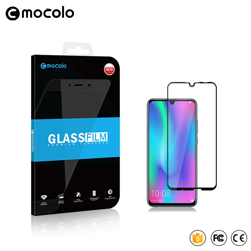 

Mocolo 2.5D 9H Full Cover Tempered Glass Film On For Huawei Honor 10i 10 Lite Honor10 Honor10i i 4/6 64/128 GB Protective Light