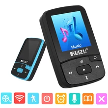 Ruizu X50 спортивный аудио мини Bluetooth Mp3 плеер Музыкальный Аудио Mp3 Mp-3 радио цифровой Hi-Fi экран Fm радио Usb 8 Гб без потерь