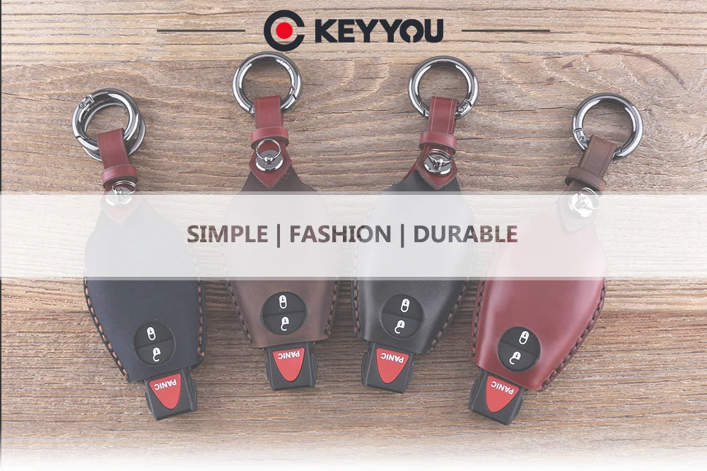 KEYYOU 2+ 1 чехол для ключей с кнопками для Chrysler 300 город и страна для Dodge Challenger, Charger Durango путешествие брелок для ключей Автомобильный ключ оболочки