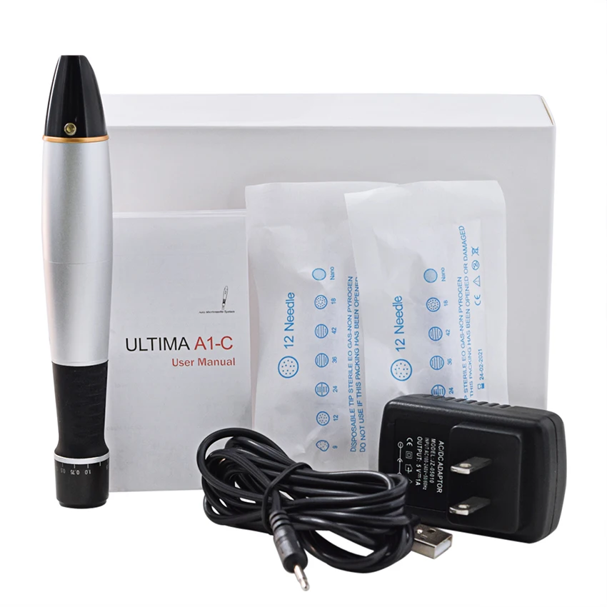 

Permanent Makeup Tattoo Derma Pen Electric Machine Facial Management MTS Eyebrow Lip Eyeline Microblading with Disposable Needle