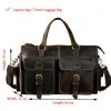 Sac messager en cuir pour hommes, qualité tendance mallette d'affaires, Design masculin, voyage, étui pour ordinateur portable 14 pouces, sac portefeuille fourre-tout 1097 ► Photo 1/6