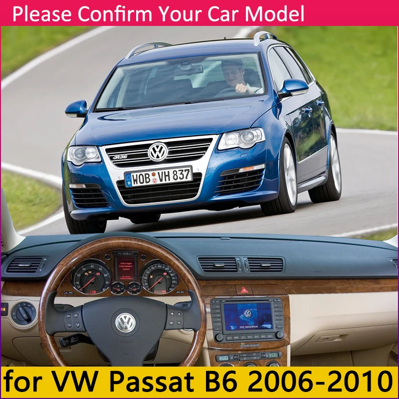 Для Volkswagen VW Passat B6 2006~ 2010 3C Противоскользящий коврик на приборную панель солнцезащитный коврик аксессуары с покрытием 2007 2008 2009