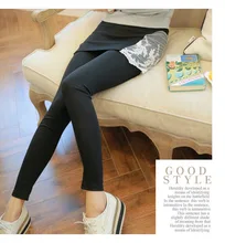 Maternity legging trousers lace patchwork slim pants for pregnant women spring and autumn wear 2015 fashion design