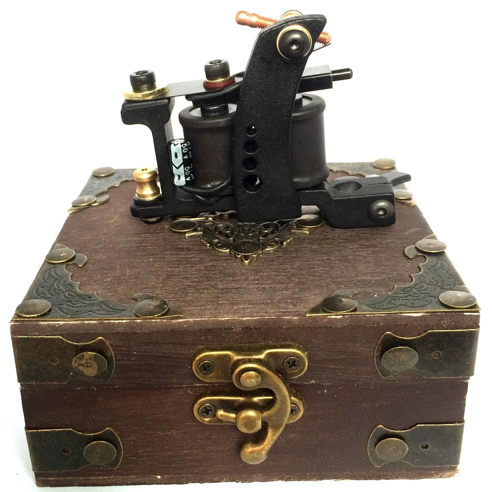 

Pro Tattoo Machine Guns by AFTERLIFE CUSTOMS Liner shader Tattoo Guns With Wood box for Tattoo artist