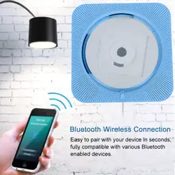 Портативный настенный Bluetooth HDMI CD, DVD, VCD Видео Аудио плеер для ЕС Plug с дистанционного управления